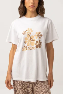 Tee Shirt Rhythm DRIFTER BOYFRIEND TEE - Vintage White