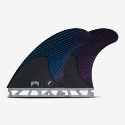 Dérives Thruster FUTURES MAYHEM / LOST - Large RTM Hex Blue / Violet Signature Fins